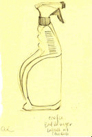 ecofix badreiniger, pencil on paper, carrie roseland